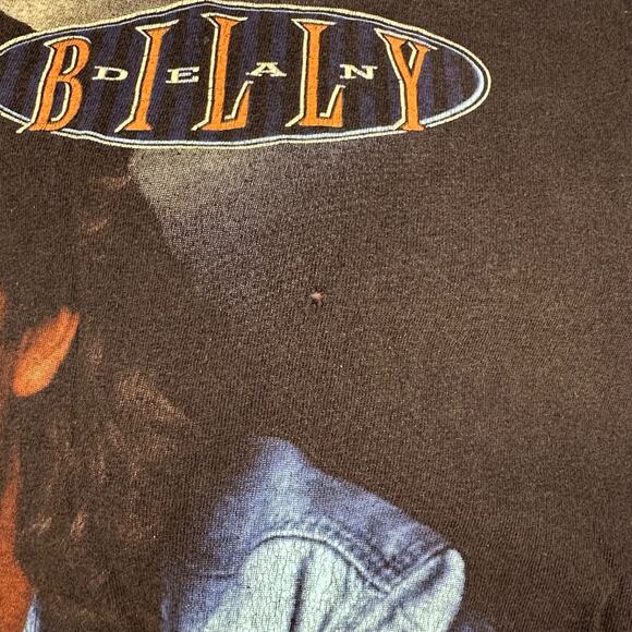 Vintage Billy Dean Tee Shirt Sized X-Large Black Short Sleeve 90s ConcertV - Picture 4 of 10